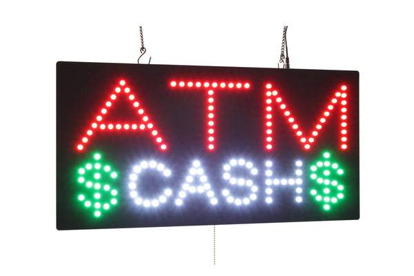 ATM Cash Sign TOPKING Signage LED Neon Open Store Window Shop Business  Display Grand Opening Gift – TOPKING SIGNS