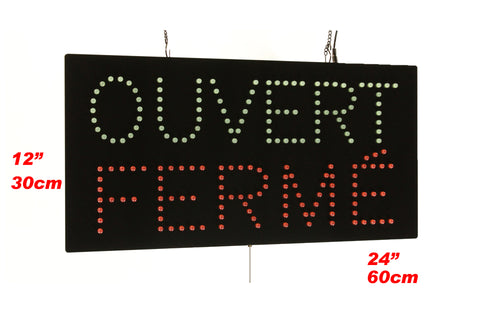 Ouvert Ferme