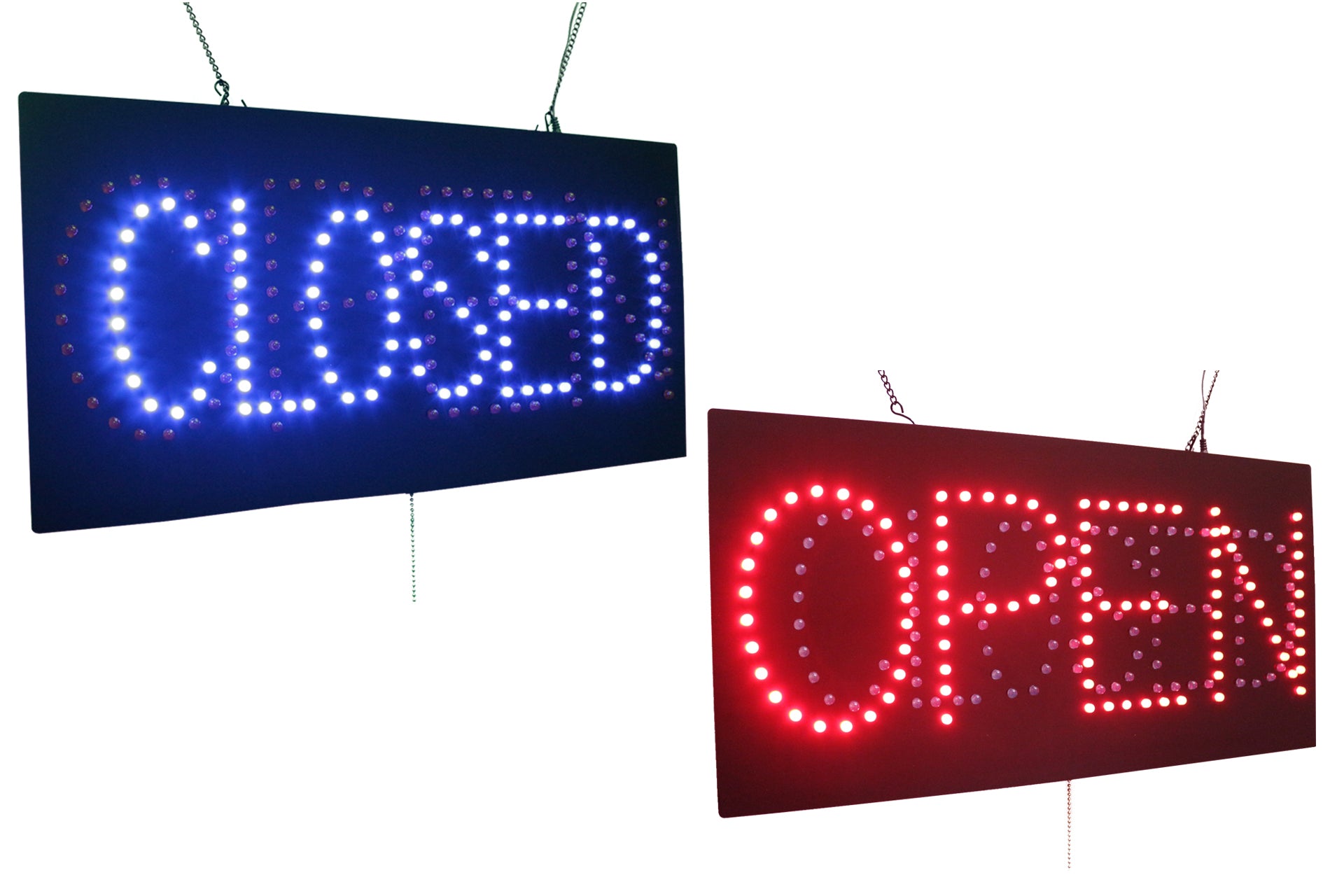 Open Closed 2 in 1 Sign, TOPKING Signage LED Neon Open Store Window ...