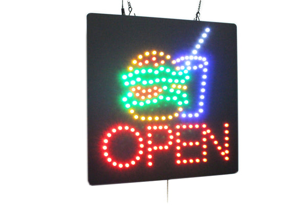 Open Hamburger Sign TOPKING Signage LED Neon Open Store Window Shop Business  Display Grand Opening Gift Optical Exam optometry – TOPKING SIGNS